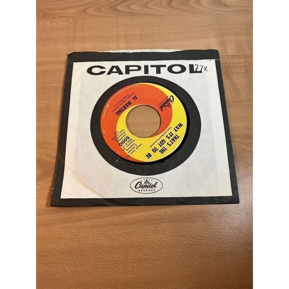Al Martino Painted, Tainted Rose 45 RPM Single Record Capitol Records 1963 5000 - Picture 1 of 4
